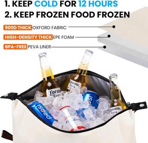 Sac isotherme à poignée en tissu non tissé, personnalisable avec logo, pour emballage et transport, idéal pour les achats en usine, à prix bas - Product Image 3