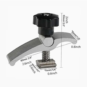 T-track Mini chế biến gỗ gặp giữ xuống kẹp kit, CNC Router nhôm kẹp - Product Image 2