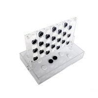 Lucite Acrylic Connect 4 Game 3mm d'épaisseur comme un cadeau Judaica Pack plat emballé