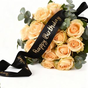 Cinta de Raso para Regalo al por Mayor de Fábrica, con Impresión de Logotipo Personalizado, de 1 Pulgada - Product Image 2
