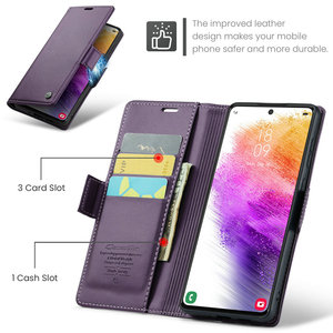 Custodia CaseMe in pelle retrò per <span class=keywords><strong>Samsung</strong></span> S23 ultra A73 A72 A71 <span class=keywords><strong>A70</strong></span> A54 A14 A24 A34 custodia custodia protezione RFID per custodia <span class=keywords><strong>Samsung</strong></span> A73 - Product Image 2