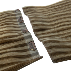 Extensions de <span class=keywords><strong>cheveux</strong></span> humains à clips brun foncé, invisibles, double épaisseur, vierges Remy, bouclées naturelles, ondulées - Product Image 3