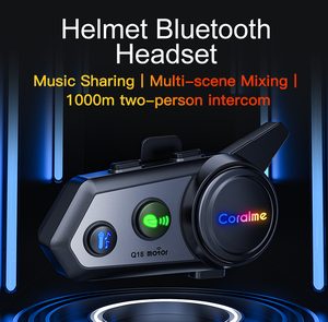 Беспроводная мотогарнитура Q18 1000M для связи между 2 мотоциклистами - Product Image 5