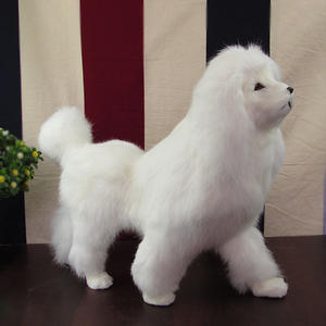 <span class=keywords><strong>Poodle</strong></span> de pelo largo para <span class=keywords><strong>cachorro</strong></span>, simulación de perro <span class=keywords><strong>blanco</strong></span>, aspecto Real, fabricación China - Product Image 4