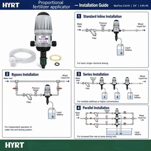 Pompe de dilution hydraulique pour l'application proportionnelle d'<span class=keywords><strong>engrais</strong></span>, alimentée par l'énergie <span class=keywords><strong>hydro</strong></span>électrique, pour l'élevage, l'irrigation et l'agriculture - Product Image 3
