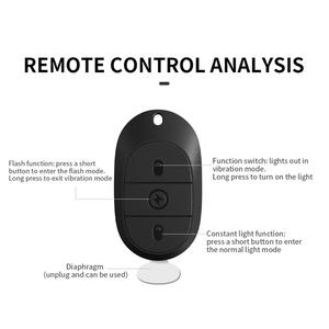 7 couleurs LED lumière stroboscopique M7 aimant lampe avertissement Flash Led contrôle <span class=keywords><strong>sans</strong></span> <span class=keywords><strong>fil</strong></span> étanche vélo Scooter indicateur Anti-collision - Product Image 3