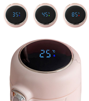 Gobelet isotherme à double paroi en acier inoxydable avec impression personnalisée du logo de la marque et affichage LED de la température