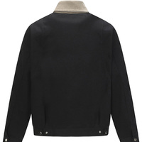 Blouson aviateur pour hommes de haute qualité personnalisé en usine avec fermeture à glissière à col montant et veste à motif brodé