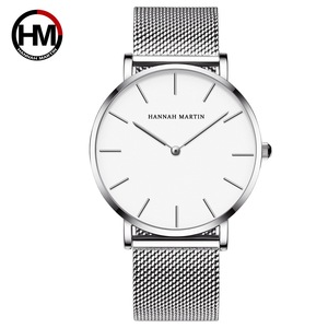 Hannah Martin CH02W Mouvement japonais Minimaliste Ultra-mince <span class=keywords><strong>Dw</strong></span> Milan Bande d'acier de précision tissée <span class=keywords><strong>Montre</strong></span> pour <span class=keywords><strong>homme</strong></span>, <span class=keywords><strong>Montre</strong></span> étanche - Product Image 3
