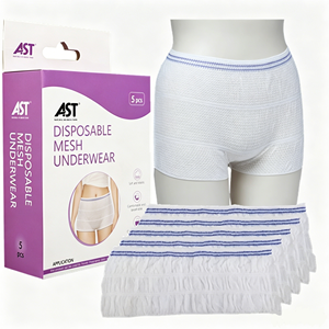 Culottes <span class=keywords><strong>jetables</strong></span> en maille pour femmes, haute ventilation, pour l'hôpital, post-partum, voyage et usage quotidien – Approvisionnement direct usine - Product Image 1
