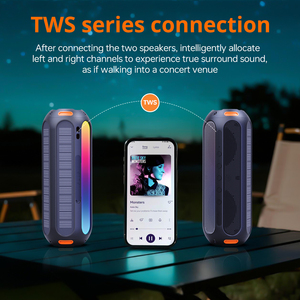 ES T69 Pro Max 2 năng lượng mặt trời loa IP66 không thấm nước & Chống sốc 20W ngoài trời âm nhạc không dây di động có thể sạc lại bằng năng lượng mặt trời TF/AUX - Product Image 5