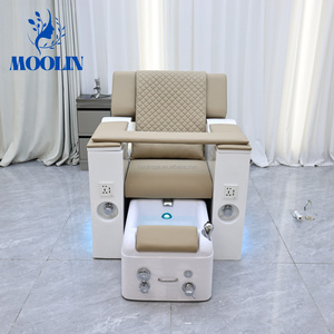 Sillón de Pedicura Eléctrico de Lujo MOOLIN, Diseño Moderno y Profesional de Spa con Masaje, en Cuero PU, para Salón de Uñas, Sala de Estar, Dormitorio, Centro Comercial - Product Image 4