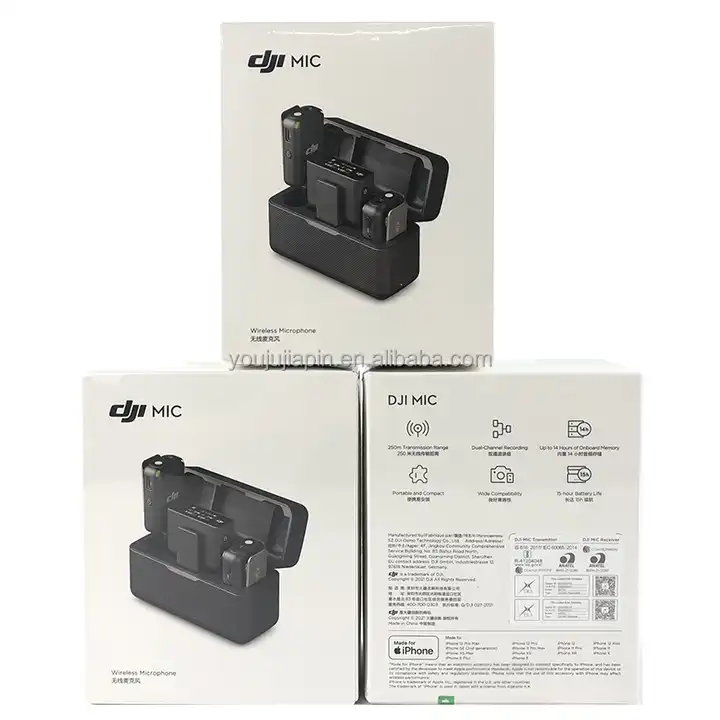 dji mic acción 2 micrófono inalámbrico kit portátil y compacto amplia  compatibilidad 15-hora vida de la batería