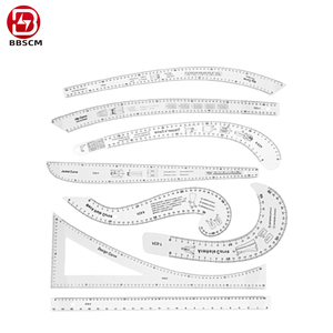 Règle de mesure de couture professionnelle : Ensemble de règles courbes françaises en plastique pour la confection de patrons de vêtements et la gradation auxiliaire - Product Image 4