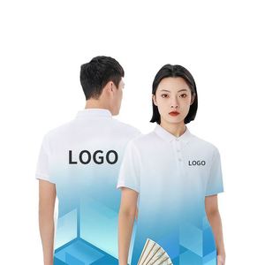 เสื้อโปโลแขนสั้นแห้งเร็วสำหรับผู้หญิงและผู้ชาย เหมาะสำหรับชุดทำงาน กิจกรรมสร้างทีมบริษัท - Product Image 5