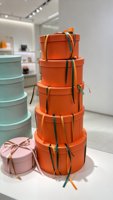 Boîte de rangement ronde en cuir pour fil à coudre, cinq pièces, pour emballage de fleurs de la Saint-Valentin, boîte cadeau pour mariage et fêtes