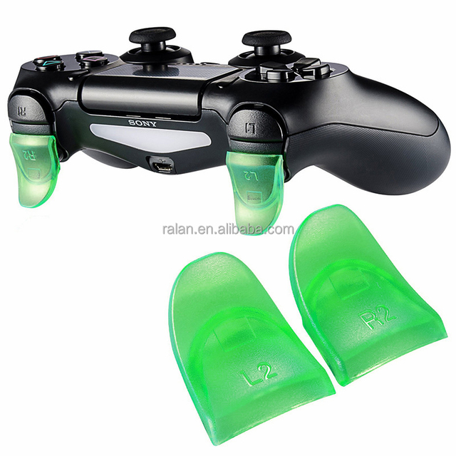 2pcs Replacement Adjustable Trigger Extender Buttons L2R2 for PS4 Controller Buttos