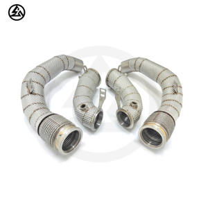 Mañana envío CSZ M5 F90 Downpipe para BMW M5 F90 S63 4,4 T Sport Downpipe con sistema de escape de protección térmica - Product Image 5