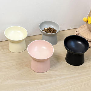 Tigela para Animais de Estimação em Cerâmica de Design Minimalista e Ecológico, Alta Proteção para o Pescoço, Disponível em Várias Cores para Gatos Comerem e Beberem - Product Image 3