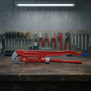 TTAKE CRV Steel S-Shaped Adjustable Pipe Wrench 0-60mm Socket Capacity 430mm Length Chrome Finished OEM Support Metric - Product Image 3