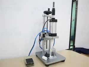 Factory Price Bottle Cap Capping Pump Sprayer Semi Automatic Vial Crasp Pressing Pneumatic Crimping Machine For Perfume
