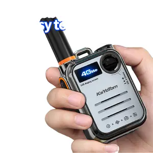 KaYoTom M22 4g手持蓝色无线电电池供电对讲机长跑PTT支持Zello sim卡蓝牙收发器