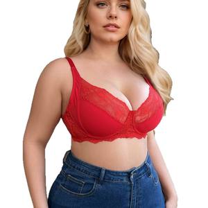 <span class=keywords><strong>Reggiseno</strong></span> da donna ultra sottile, con <span class=keywords><strong>push</strong></span>-<span class=keywords><strong>up</strong></span> in pizzo, supporto morbido, <span class=keywords><strong>reggiseno</strong></span> plus size, intimo femminile - Product Image 5