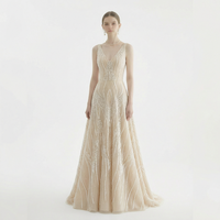 Robe de mariée de luxe Aso-Ebi en tulle brodé de perles et de sequins, tissu écologique pour décorations de fête des participants