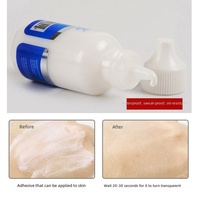 Colle pour perruques et extensions capillaires, adhésif liquide spécifique à la peau, résine imperméable à séchage rapide, adhésif haute résistance en flacon