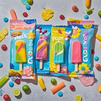 Sac d'emballage de popsicle personnalisé de haute qualité sac en plastique jetable congelé pour crème glacée Popsicle joint arrière sac d'étanchéité