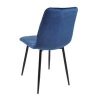 Vente en gros de meubles de maison de luxe, bon marché, tissu velours, chaises de salle à manger modernes