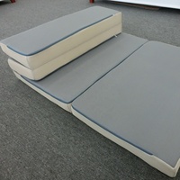 Surmatelas en mousse lavable CertiPUR-US le moins cher, pliable, 3 pieds, taille simple, avec filtre, toutes tailles - Housses en option