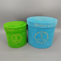 Boîtes d'emballage rondes en carton recyclé de haute qualité avec logo personnalisé pour les coffrets cadeaux de roses éternelles