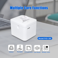 Imprimante thermique directe de reçus POS USB BT 58 mm en stock, imprimante de facturation OEM, compatible avec Windows/Linux/Mac/iOS/Android