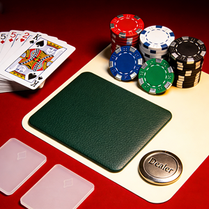 Ensemble de Blackjack avec 200 <span class=keywords><strong>jetons</strong></span> en céramique, nappe de table et boîte métallique - Product Image 5