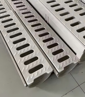 Caniveau de drainage en acier verre FRP léger de haute qualité, surface lisse, drainage urbain routier, découpe personnalisée, marque RUNLIN