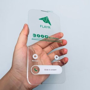 ฟิล์มกันรอยกระจกนิรภัยใส Flayr ESD Borderless 300cc สำหรับ <span class=keywords><strong>iPhone</strong></span> 18 17 Air 16 15 14 Plus 13 12 Pro Max - Product Image 1