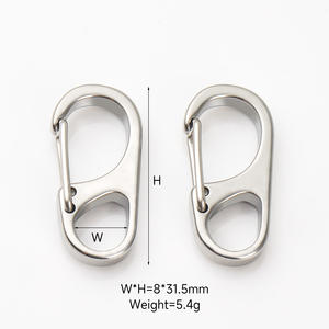 भारी शुल्क 20 मिमी स्टेनलेस स्टील मिनी त्वरित रिलीज हुक के लिए बाहरी कुंजी श्रृंखला स्विंग सेट कैंपिंग मछली पकड़ने की लंबी पैदल यात्रा करने वाली हैममॉक - Product Image 6