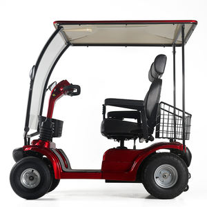 <span class=keywords><strong>Scooter</strong></span> Eléctrico <span class=keywords><strong>WISKING</strong></span> de 48V 1200W con Motor sin Escobillas, <span class=keywords><strong>Scooter</strong></span> de Movilidad de Cuatro Ruedas de Alta Resistencia con Doble Asiento, Techo y Parabrisas - Product Image 4