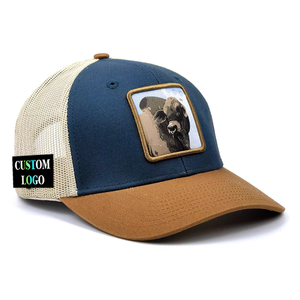 Tùy Chỉnh Động Vật Vá Biểu Tượng 6 Bảng Điều Chỉnh Ngoài Trời Lưới Trở Lại Mũ Thể Thao Gorras Cao Bồi <span class=keywords><strong>Bob</strong></span> <span class=keywords><strong>Trucker</strong></span> Hat Trại Câu Cá Casquette Mũ Bóng Chày - Product Image 1