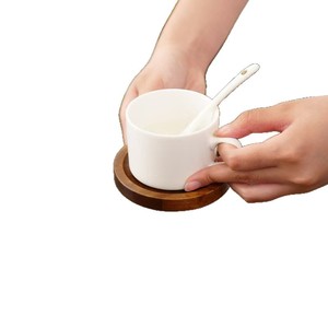 Wooden Coaster Set Solid Wood Heat Insulating <b>Mat</b> For Coffee Tea Cup Restaurant <b>Bar</b> Use - Product Image 5