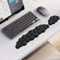 Ensemble de 2 repose-poignets ergonomiques en mousse à mémoire de forme haute densité en forme de nuage avec tapis de souris pour ordinateur de bureau