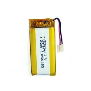 Rechargeable 3C digital products batteries 602240 3.7v 500mah lithium polymer lipo battery with UL1642/KC