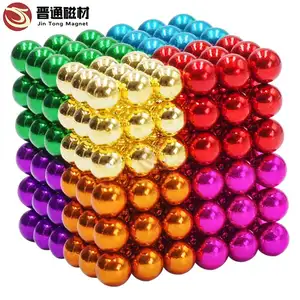 Nhà Máy Bán Buôn Vĩnh Viễn Neodymium Magnetic Mini Balls Lớp Phủ Đầy Màu Sắc Từ Cube Balls