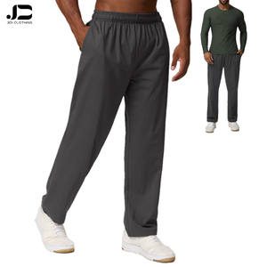Coton Tube droit hommes sport pantalons décontractés automne et hiver maison navettage en plein air randonnée couleur Pure garde pantalon - Product Image 1