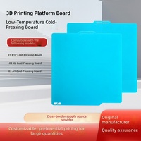 Nouvelle table d'impression 3D basse température avec finitions brillantes/mates, stabilité améliorée, matériau PEI compatible avec les modèles Tiertime A1/X1/P1