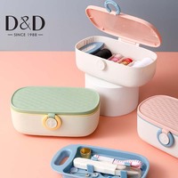 Kit de couture portable, boîte de rangement pour aiguilles et fils, ensemble d'outils de couture à la main multifonction pour la réparation de vêtements, artisanat, bricolage