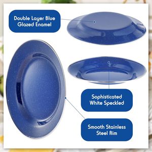 Индивидуальная чугунная сталь Экологически чистая цветная эмалированная сервировочная тарелка - Product Image 3