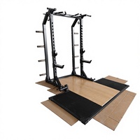 Plataforma de Pesas para Sentadillas con Barra para Gimnasio Comercial, Equipo de Entrenamiento de Fuerza y Fitness