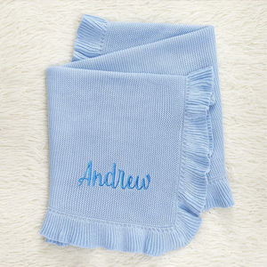 Coperte di cotone a maglia neonato tinta unita bambino volant fasciatura coperta per bambini biancheria da letto - Product Image 2